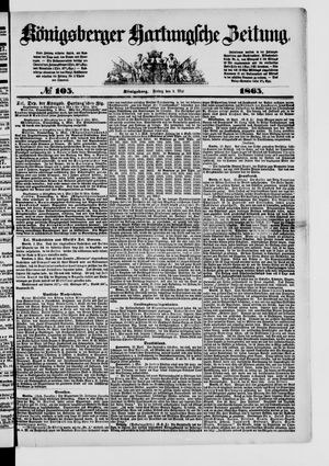 Königsberger Hartungsche Zeitung vom 05.05.1865
