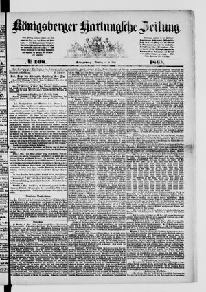 Königsberger Hartungsche Zeitung vom 09.05.1865