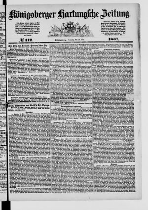 Königsberger Hartungsche Zeitung vom 14.05.1865