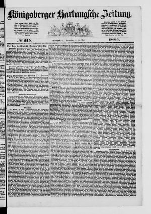 Königsberger Hartungsche Zeitung on May 18, 1865