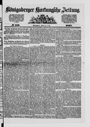Königsberger Hartungsche Zeitung vom 19.05.1865