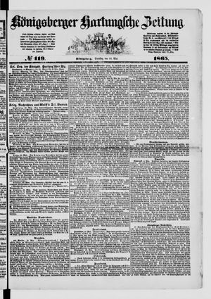 Königsberger Hartungsche Zeitung vom 23.05.1865