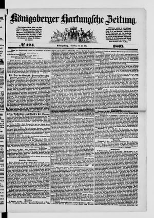 Königsberger Hartungsche Zeitung on May 30, 1865