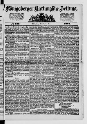 Königsberger Hartungsche Zeitung vom 01.06.1865
