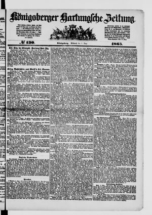 Königsberger Hartungsche Zeitung vom 07.06.1865