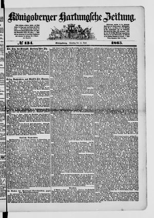 Königsberger Hartungsche Zeitung vom 11.06.1865
