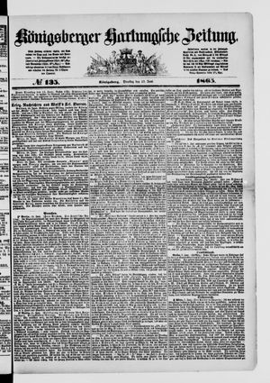 Königsberger Hartungsche Zeitung vom 13.06.1865
