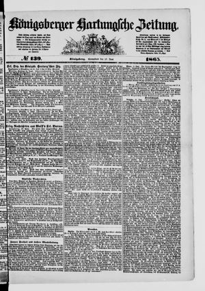 Königsberger Hartungsche Zeitung on Jun 17, 1865