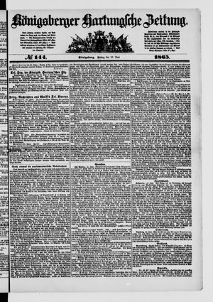 Königsberger Hartungsche Zeitung vom 23.06.1865