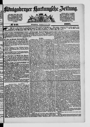 Königsberger Hartungsche Zeitung on Jun 24, 1865