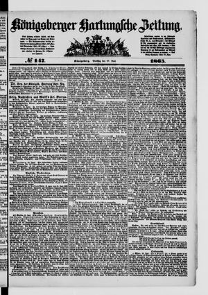 Königsberger Hartungsche Zeitung vom 27.06.1865