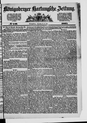 Königsberger Hartungsche Zeitung vom 29.06.1865
