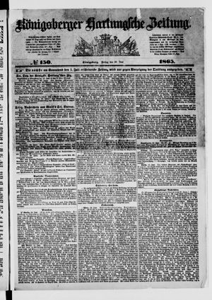 Königsberger Hartungsche Zeitung on Jun 30, 1865