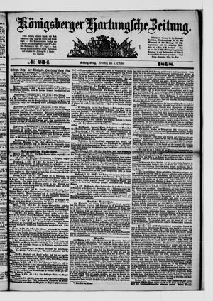 Königsberger Hartungsche Zeitung vom 06.10.1868