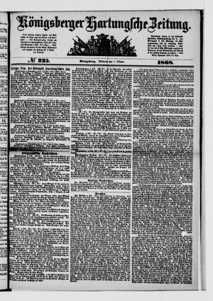 Königsberger Hartungsche Zeitung vom 07.10.1868