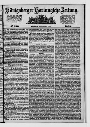 Königsberger Hartungsche Zeitung vom 08.10.1868