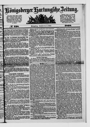 Königsberger Hartungsche Zeitung vom 10.10.1868