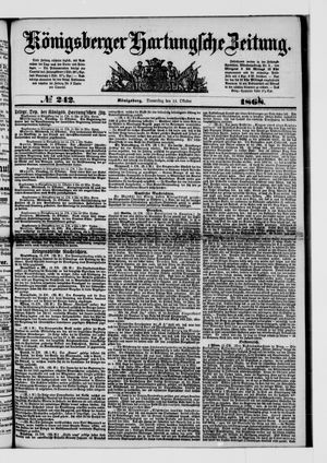 Königsberger Hartungsche Zeitung vom 15.10.1868