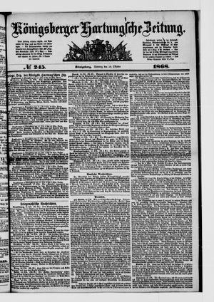Königsberger Hartungsche Zeitung vom 18.10.1868