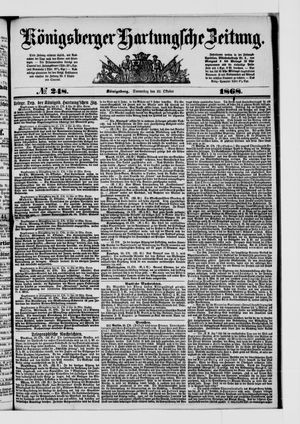 Königsberger Hartungsche Zeitung vom 22.10.1868
