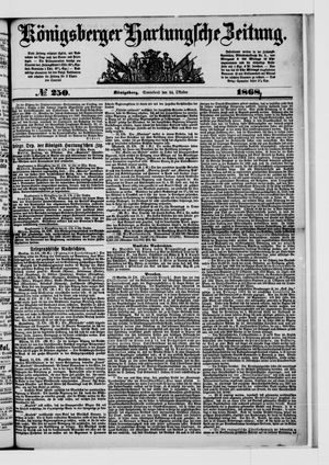 Königsberger Hartungsche Zeitung on Oct 24, 1868