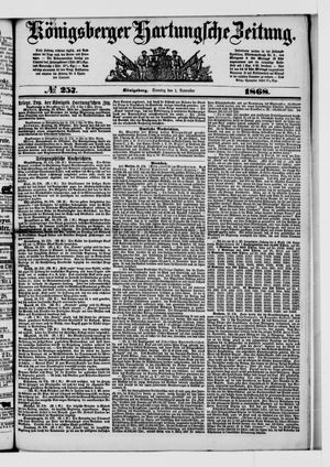 Königsberger Hartungsche Zeitung vom 01.11.1868