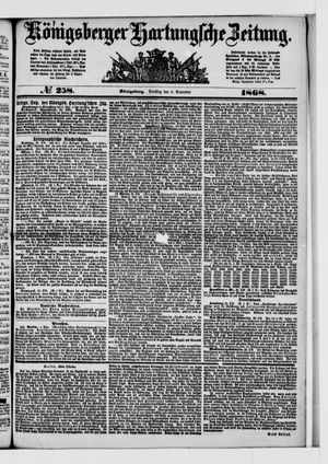 Königsberger Hartungsche Zeitung on Nov 3, 1868