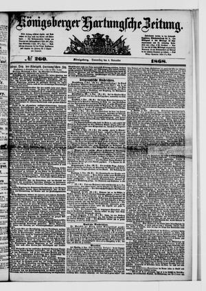 Königsberger Hartungsche Zeitung vom 05.11.1868