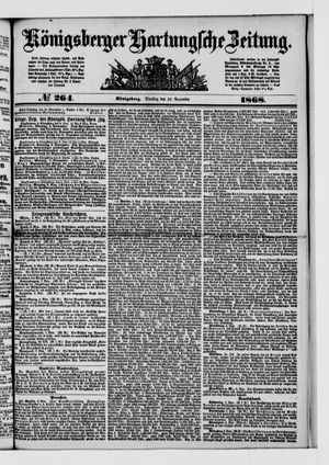 Königsberger Hartungsche Zeitung on Nov 10, 1868