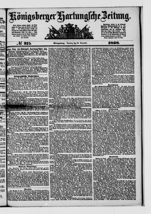 Königsberger Hartungsche Zeitung vom 22.11.1868