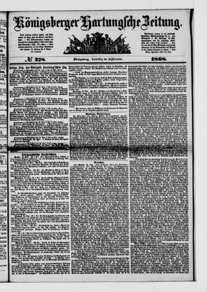 Königsberger Hartungsche Zeitung on Nov 26, 1868