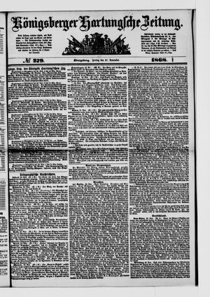 Königsberger Hartungsche Zeitung vom 27.11.1868