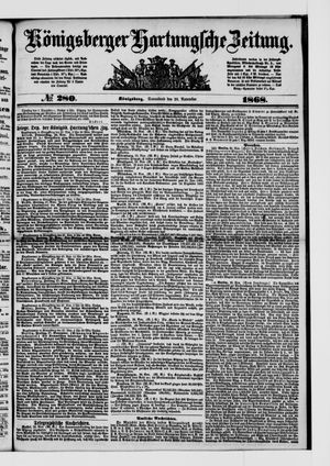 Königsberger Hartungsche Zeitung on Nov 28, 1868