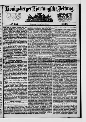 Königsberger Hartungsche Zeitung vom 29.11.1868