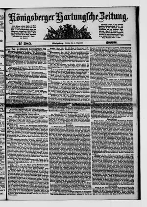 Königsberger Hartungsche Zeitung vom 04.12.1868