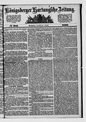 Königsberger Hartungsche Zeitung vom 05.12.1868
