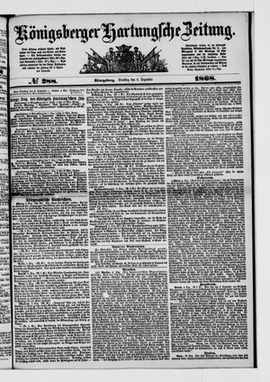 Königsberger Hartungsche Zeitung vom 08.12.1868