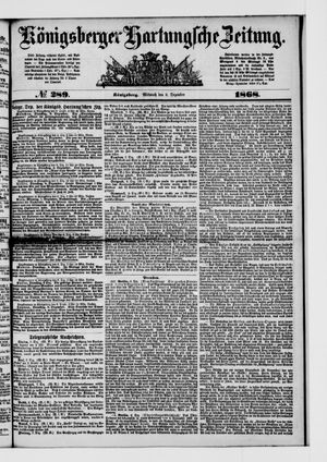Königsberger Hartungsche Zeitung on Dec 9, 1868