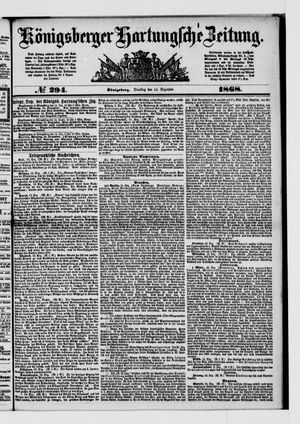 Königsberger Hartungsche Zeitung on Dec 15, 1868