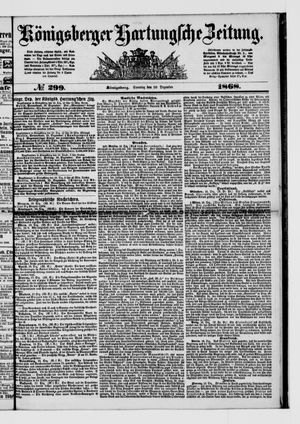 Königsberger Hartungsche Zeitung vom 20.12.1868