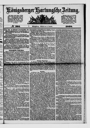 Königsberger Hartungsche Zeitung vom 23.12.1868