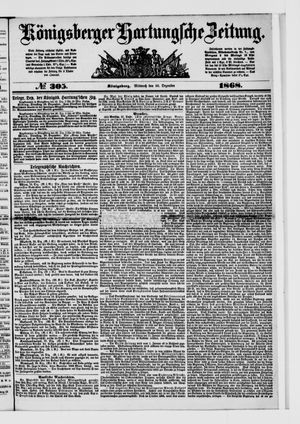Königsberger Hartungsche Zeitung vom 30.12.1868