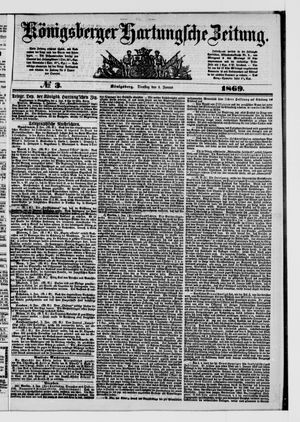 Königsberger Hartungsche Zeitung vom 05.01.1869