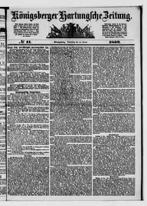 Königsberger Hartungsche Zeitung vom 14.01.1869