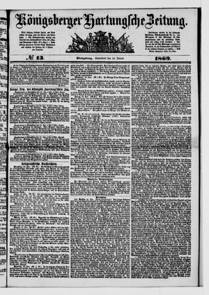 Königsberger Hartungsche Zeitung vom 16.01.1869
