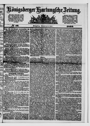 Königsberger Hartungsche Zeitung vom 20.01.1869