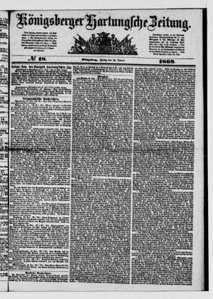 Königsberger Hartungsche Zeitung vom 22.01.1869
