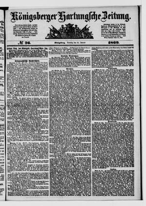 Königsberger Hartungsche Zeitung vom 31.01.1869