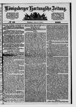 Königsberger Hartungsche Zeitung on Feb 28, 1869