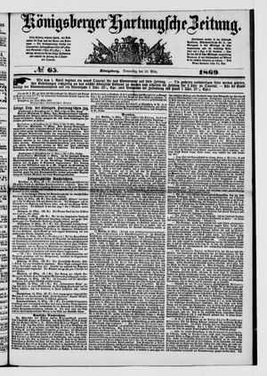 Königsberger Hartungsche Zeitung vom 18.03.1869
